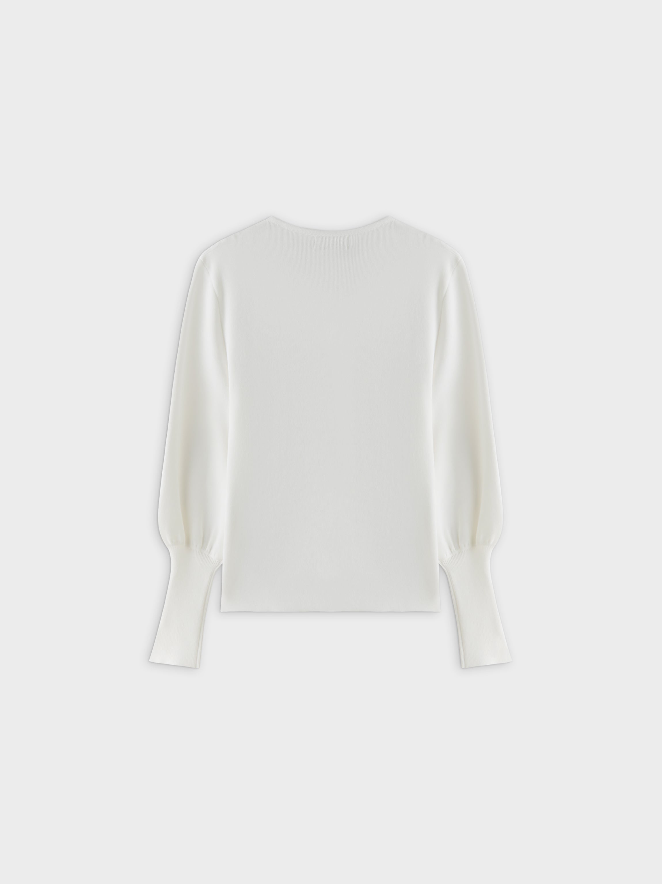 High Cuff Sweater-Cream