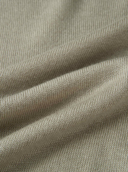 Wool Blend Crew Sweater - Green