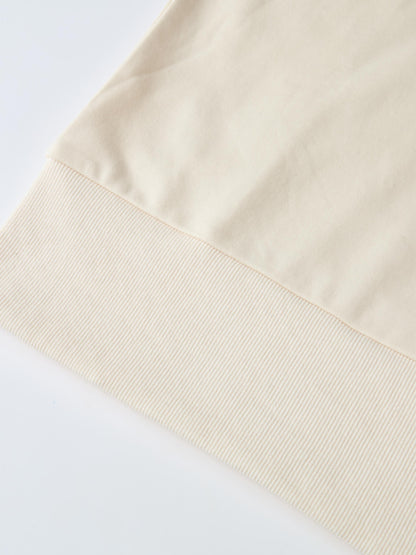 Funnel Neck Sweatshirt - Cream