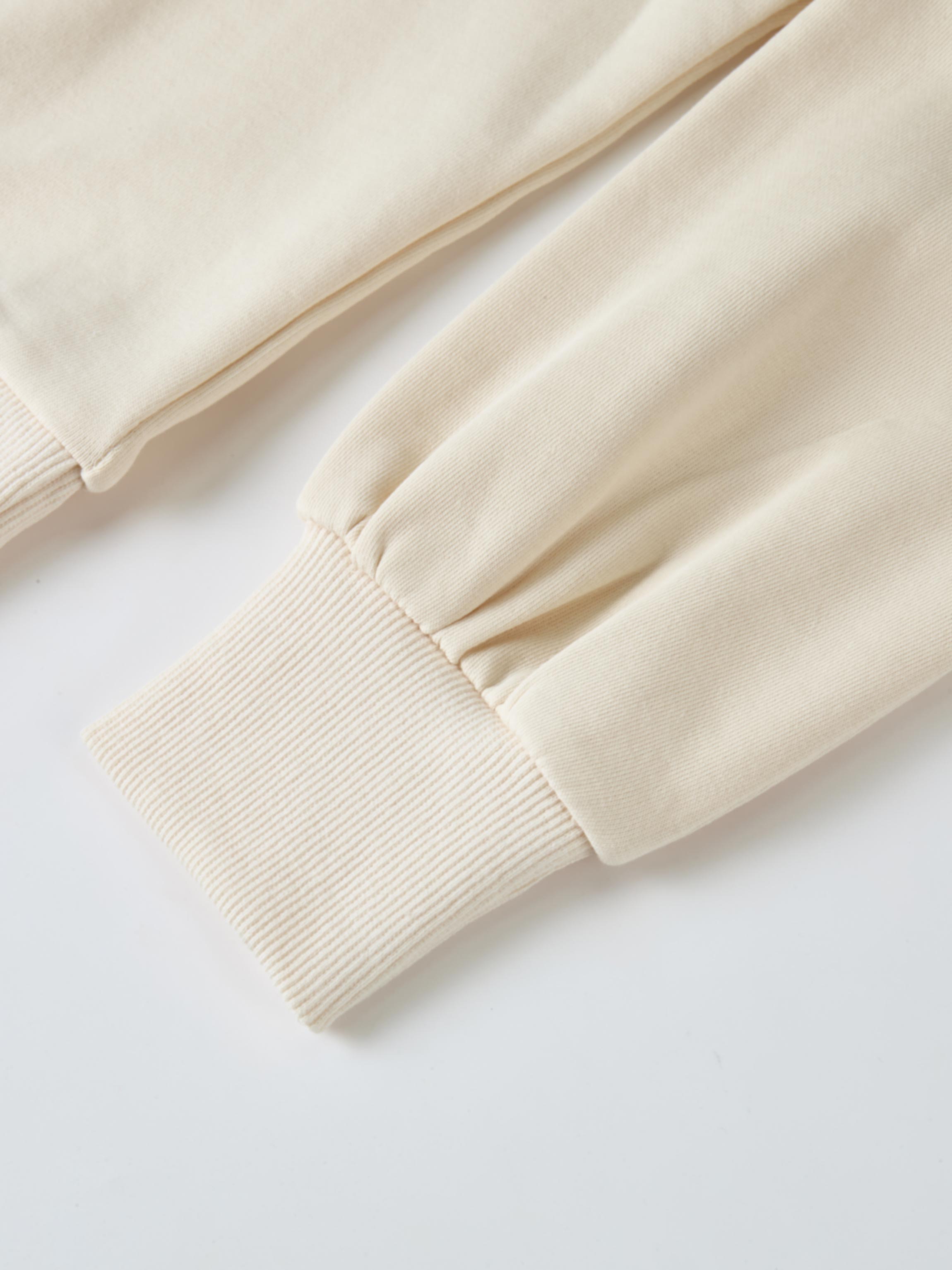 Funnel Neck Sweatshirt - Cream