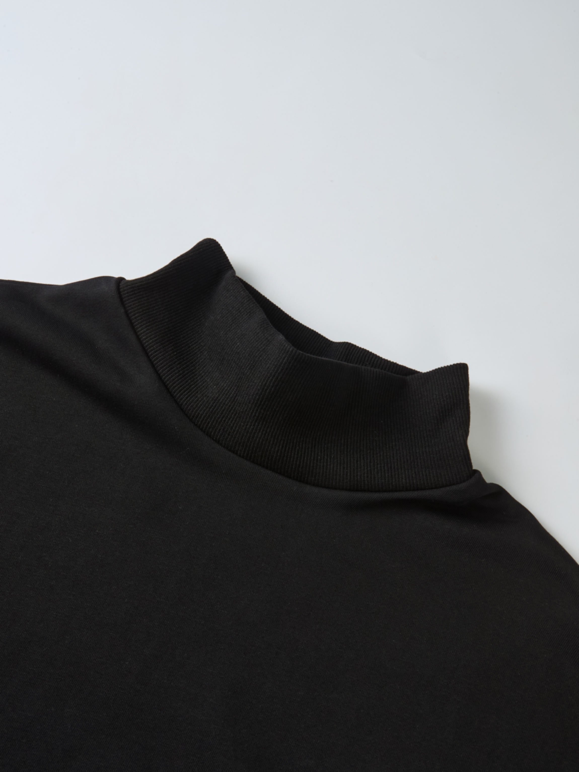 Funnel Neck Sweatshirt - Black