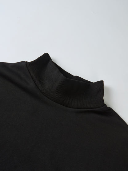 Funnel Neck Sweatshirt - Black