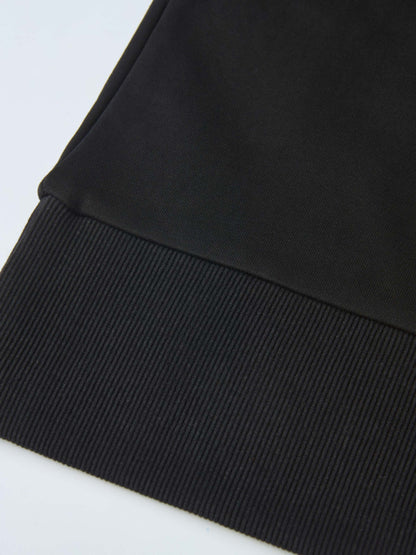 Funnel Neck Sweatshirt - Black