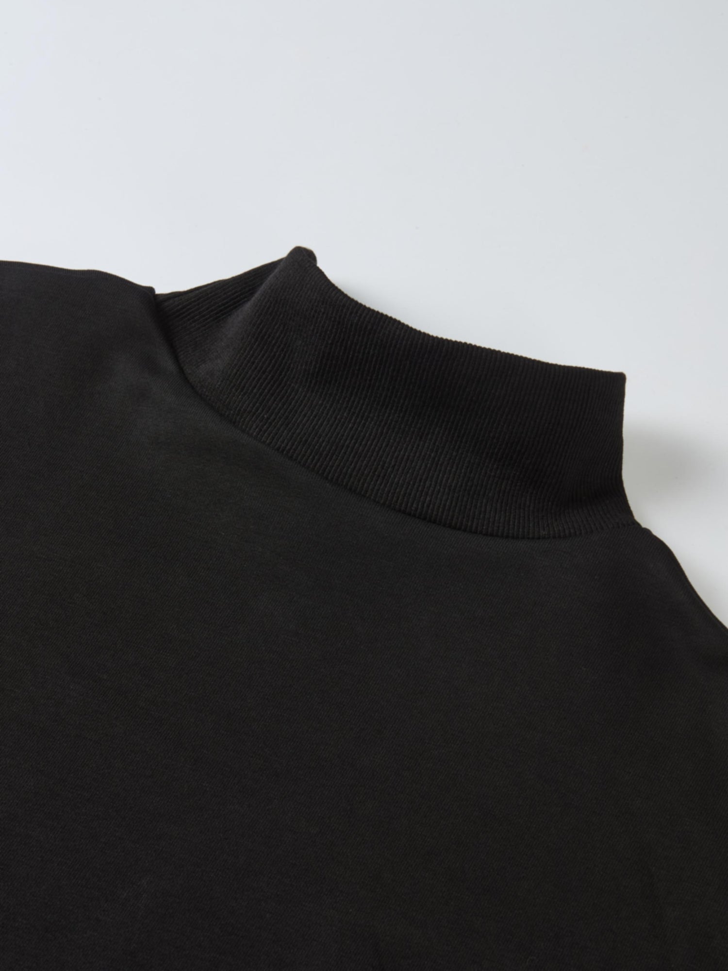 Funnel Neck Sweatshirt - Black