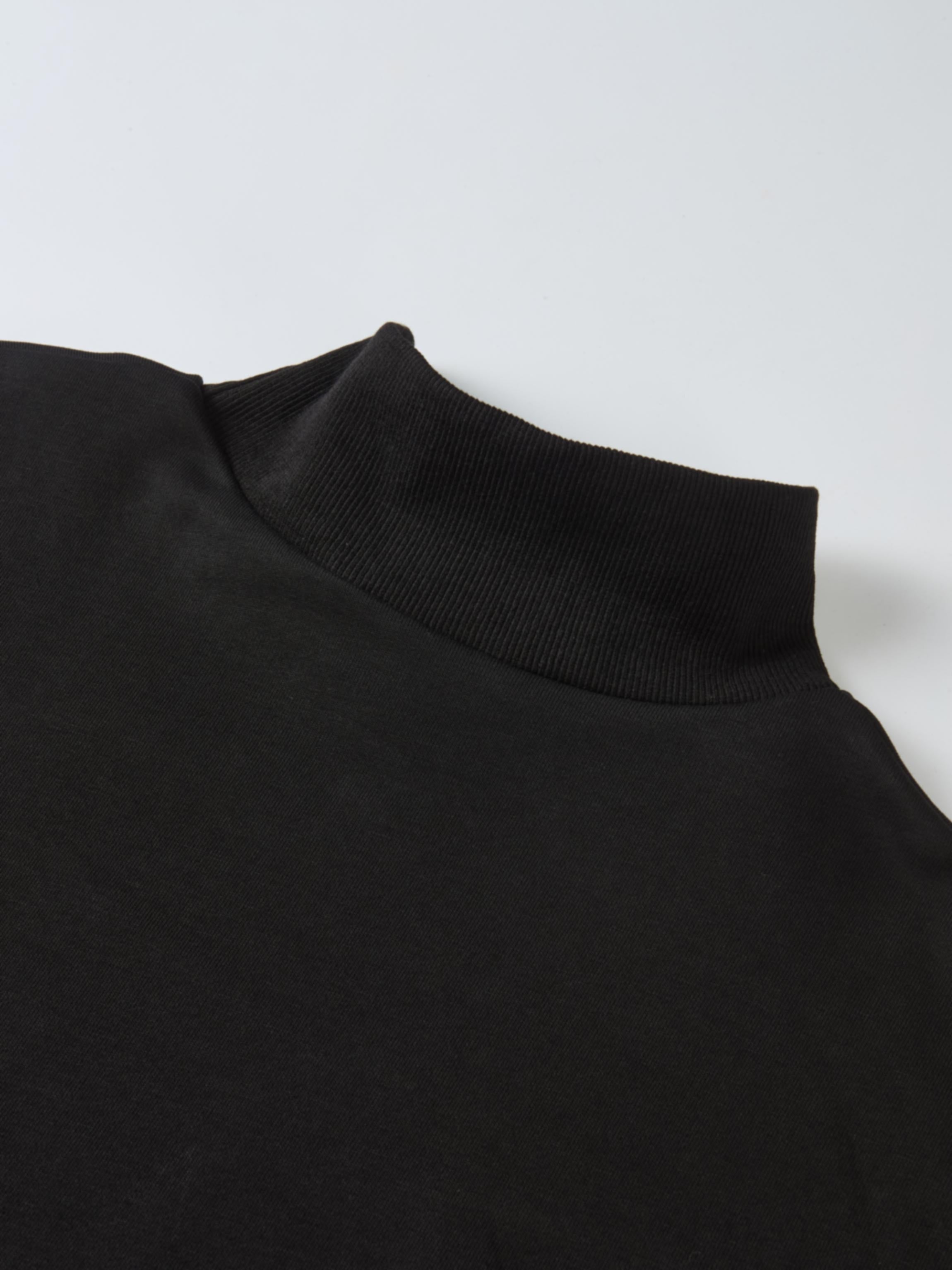 Funnel Neck Sweatshirt - Black