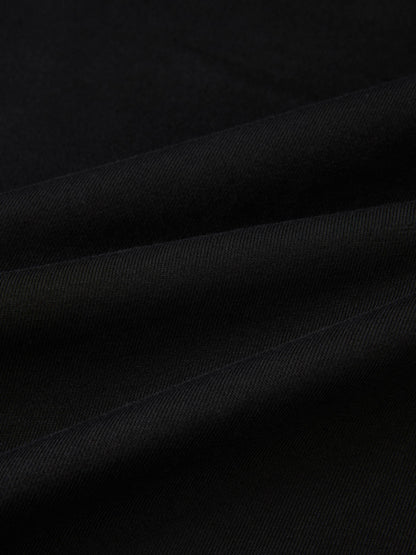 Funnel Neck Sweatshirt - Black