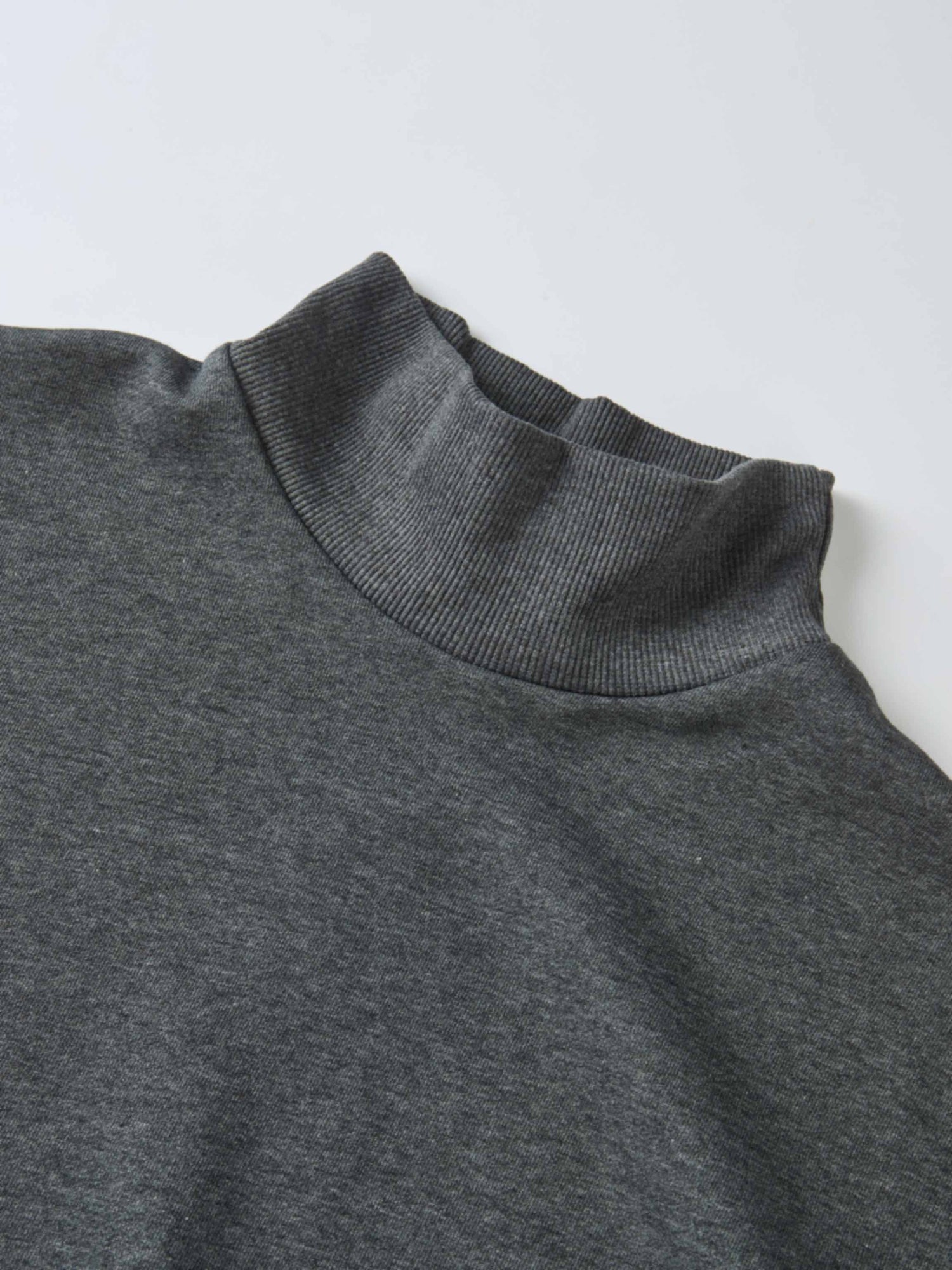 Funnel Neck Sweatshirt - Grey