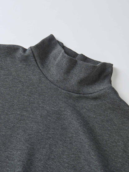 Funnel Neck Sweatshirt - Grey