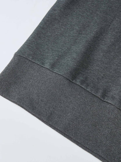 Funnel Neck Sweatshirt - Grey