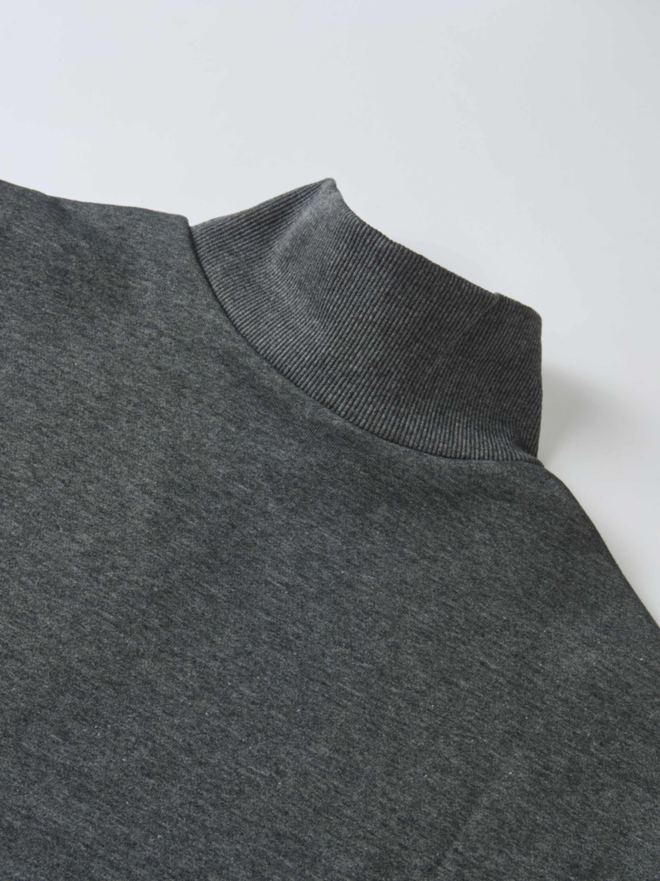 Funnel Neck Sweatshirt - Grey