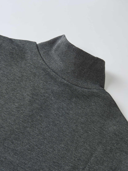 Funnel Neck Sweatshirt - Grey