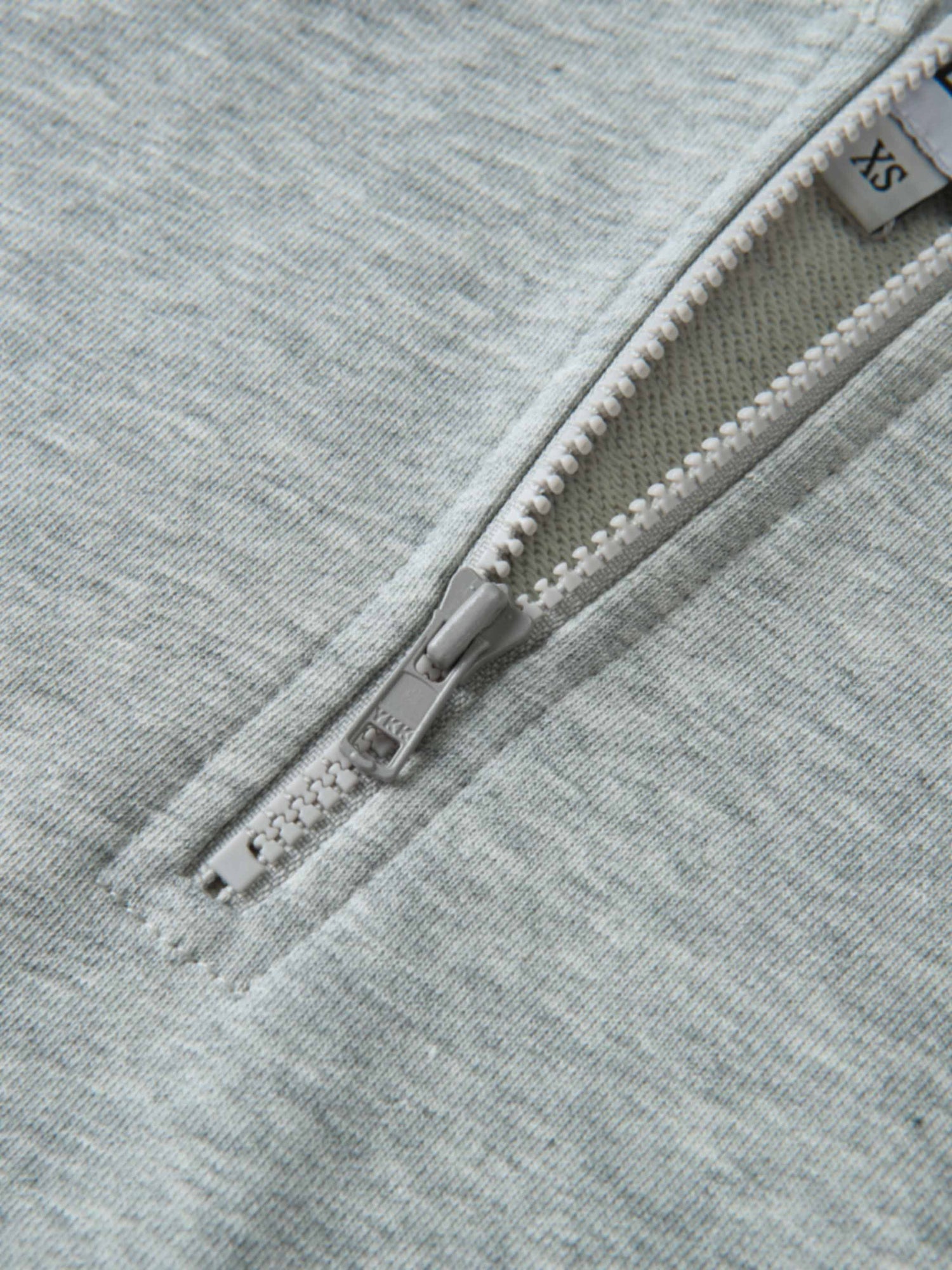 Half Zip Hoodie Sweatshirt - Grey/Burgundy