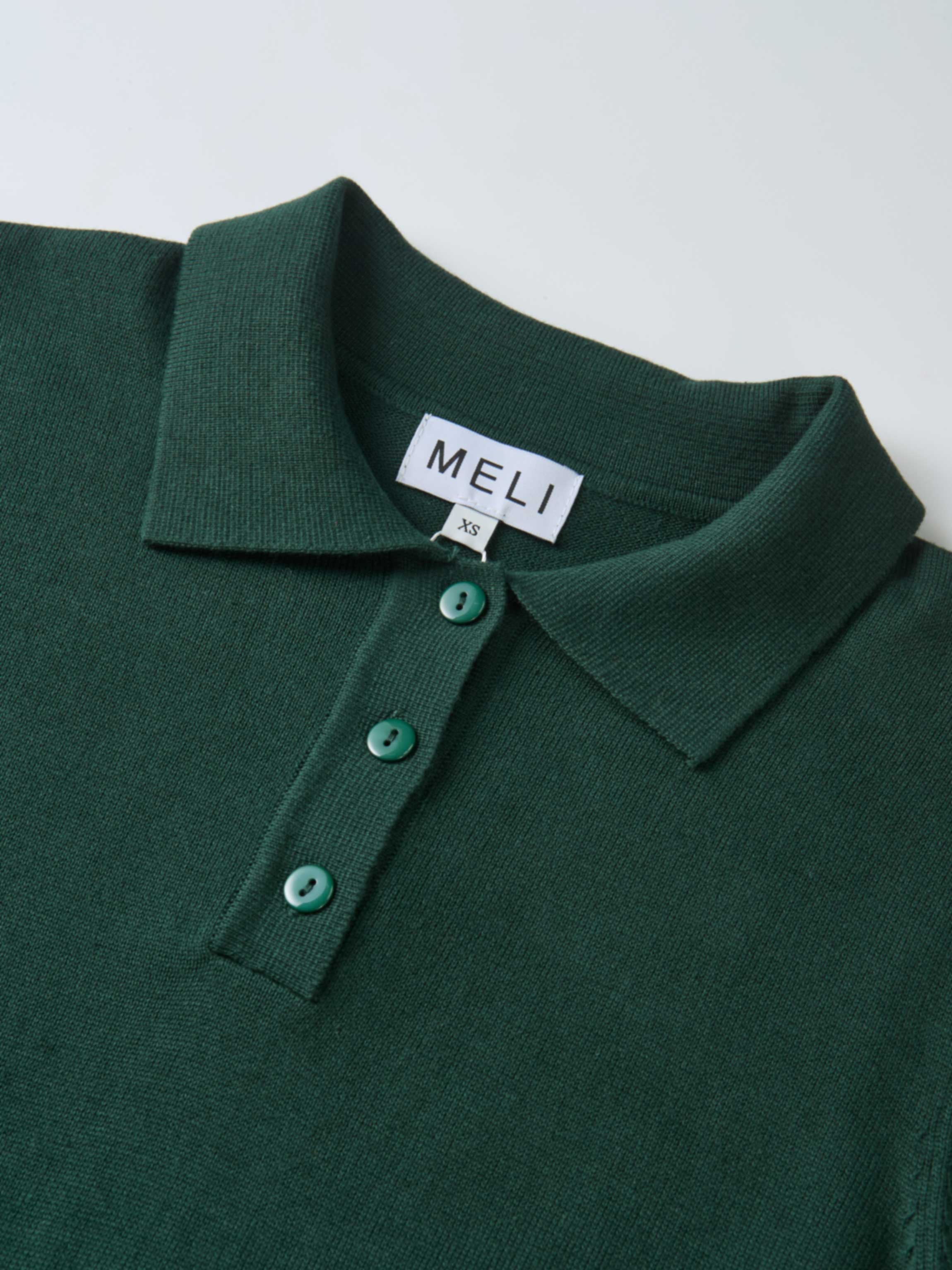 Knit Maxi Polo Dress - Green