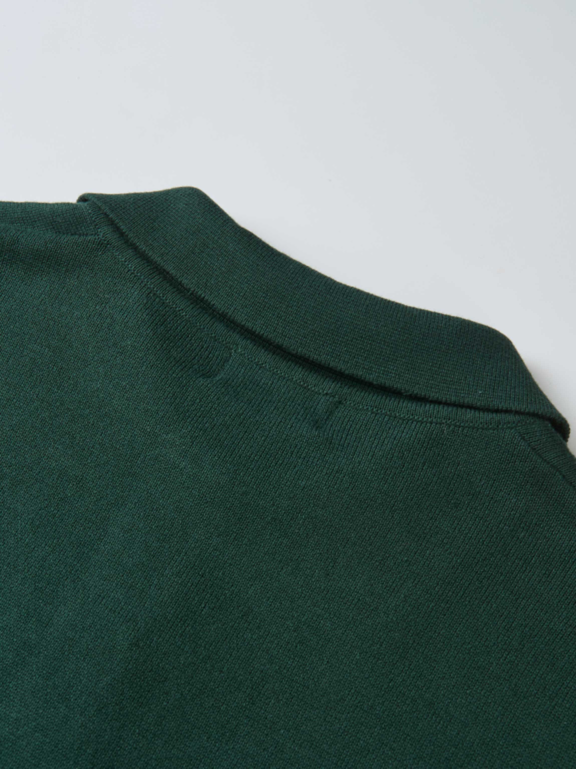 Knit Maxi Polo Dress - Green