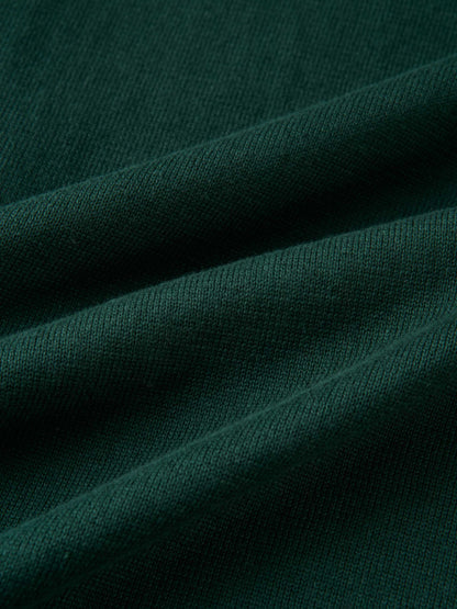 Knit Maxi Polo Dress - Green