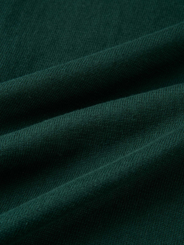 Knit Maxi Polo Dress - Green