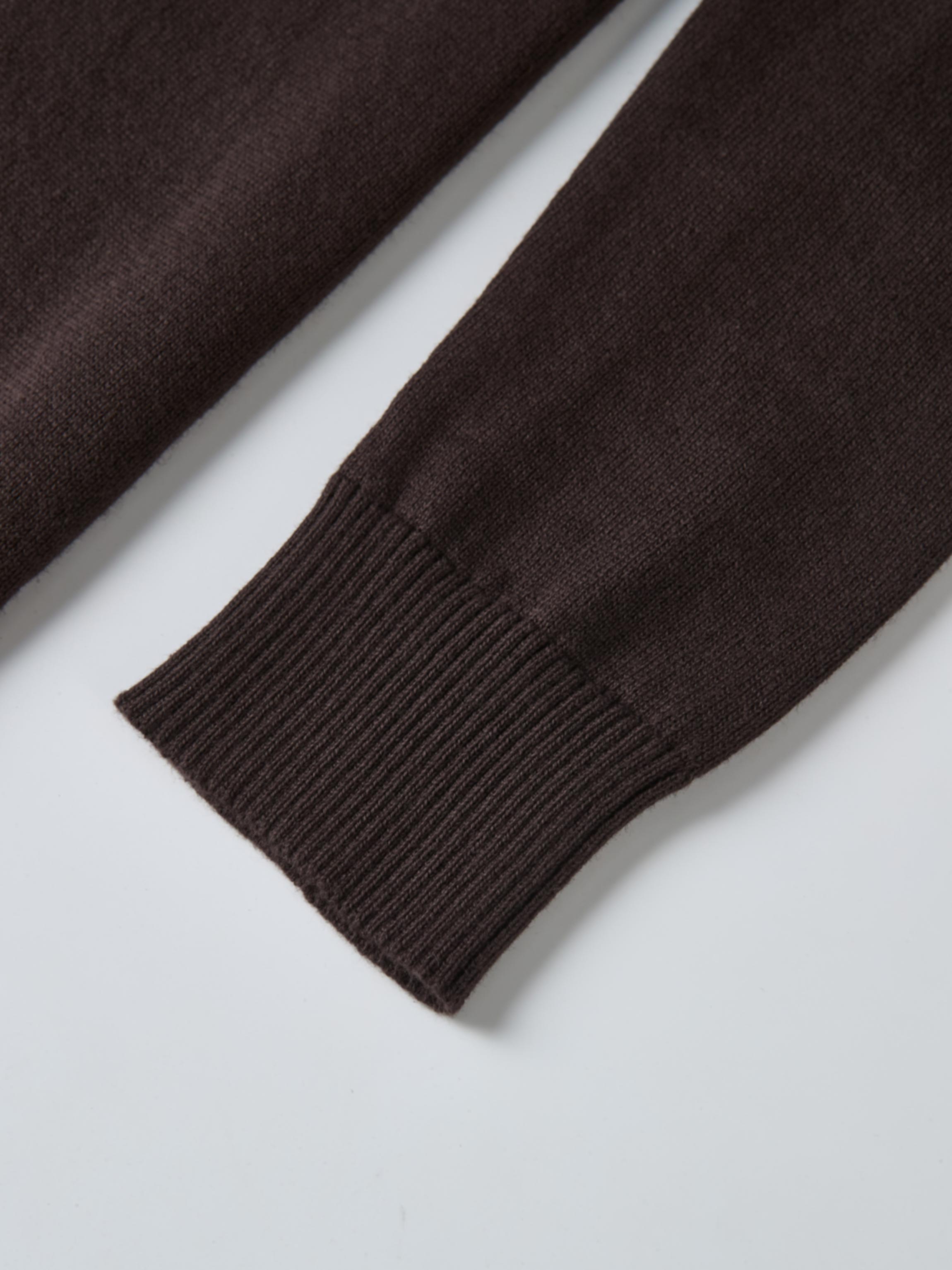 Knit Maxi Polo Dress - Brown