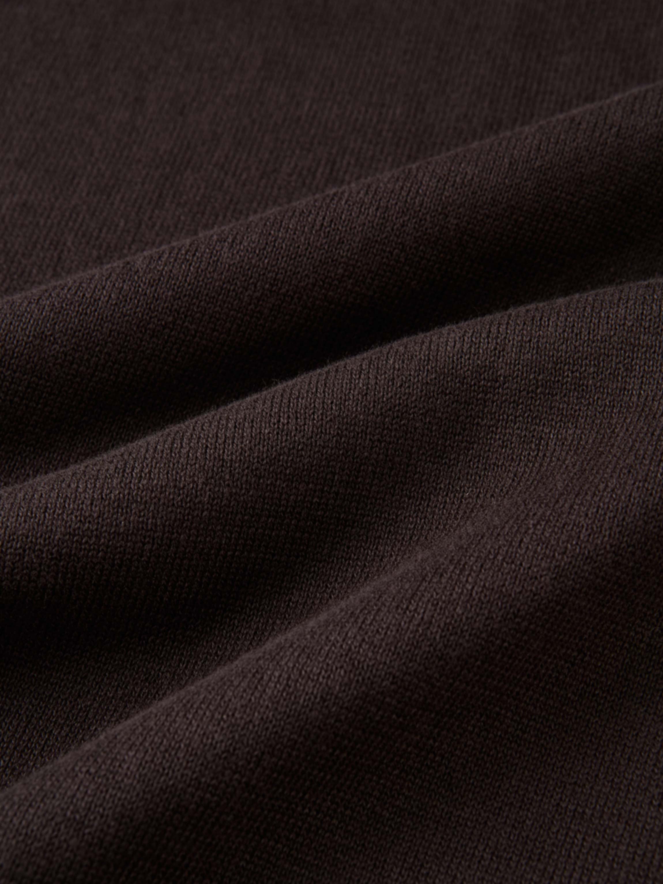 Knit Maxi Polo Dress - Brown