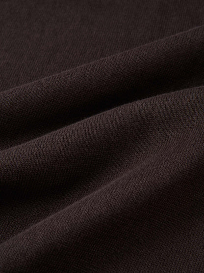 Knit Maxi Polo Dress - Brown