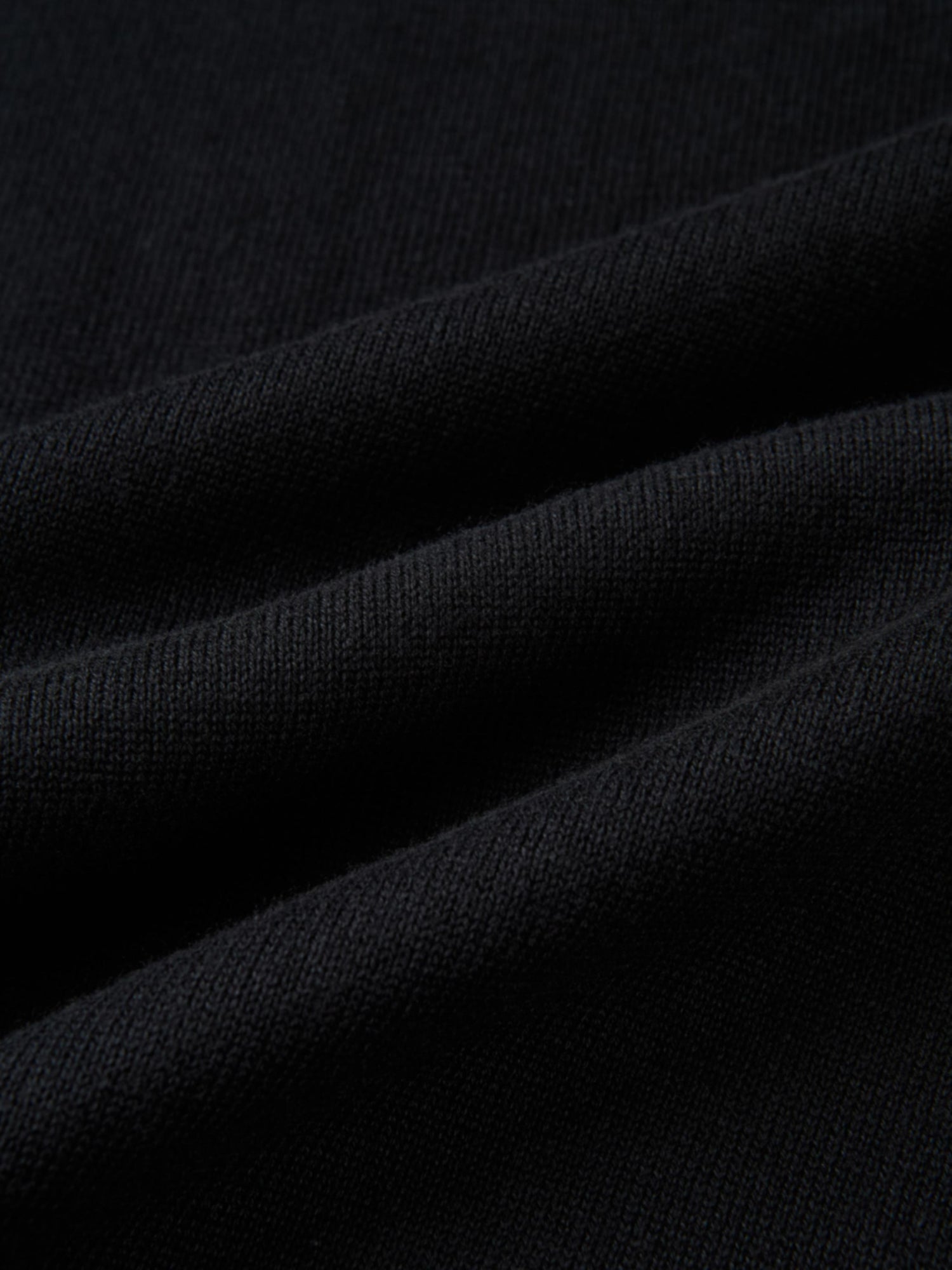 Knit Maxi Polo Dress - Black