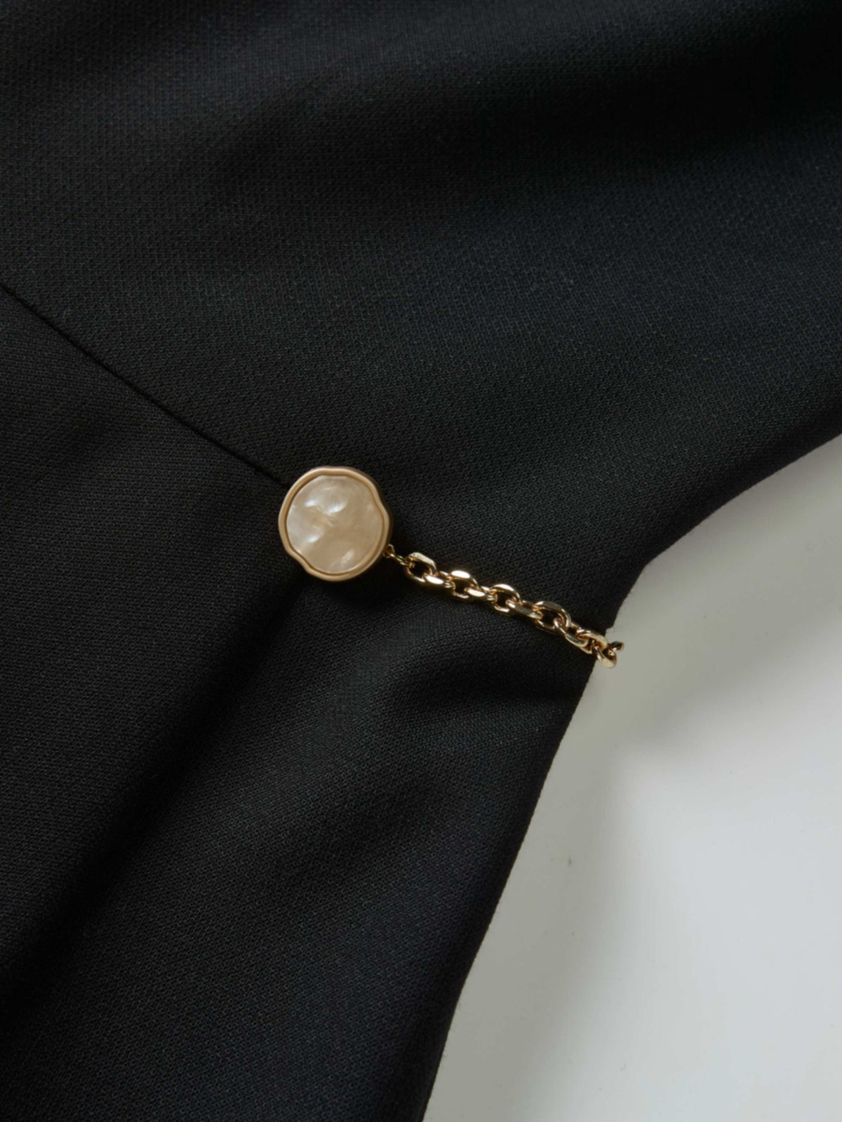 Side Chain Detail Jumper - Black