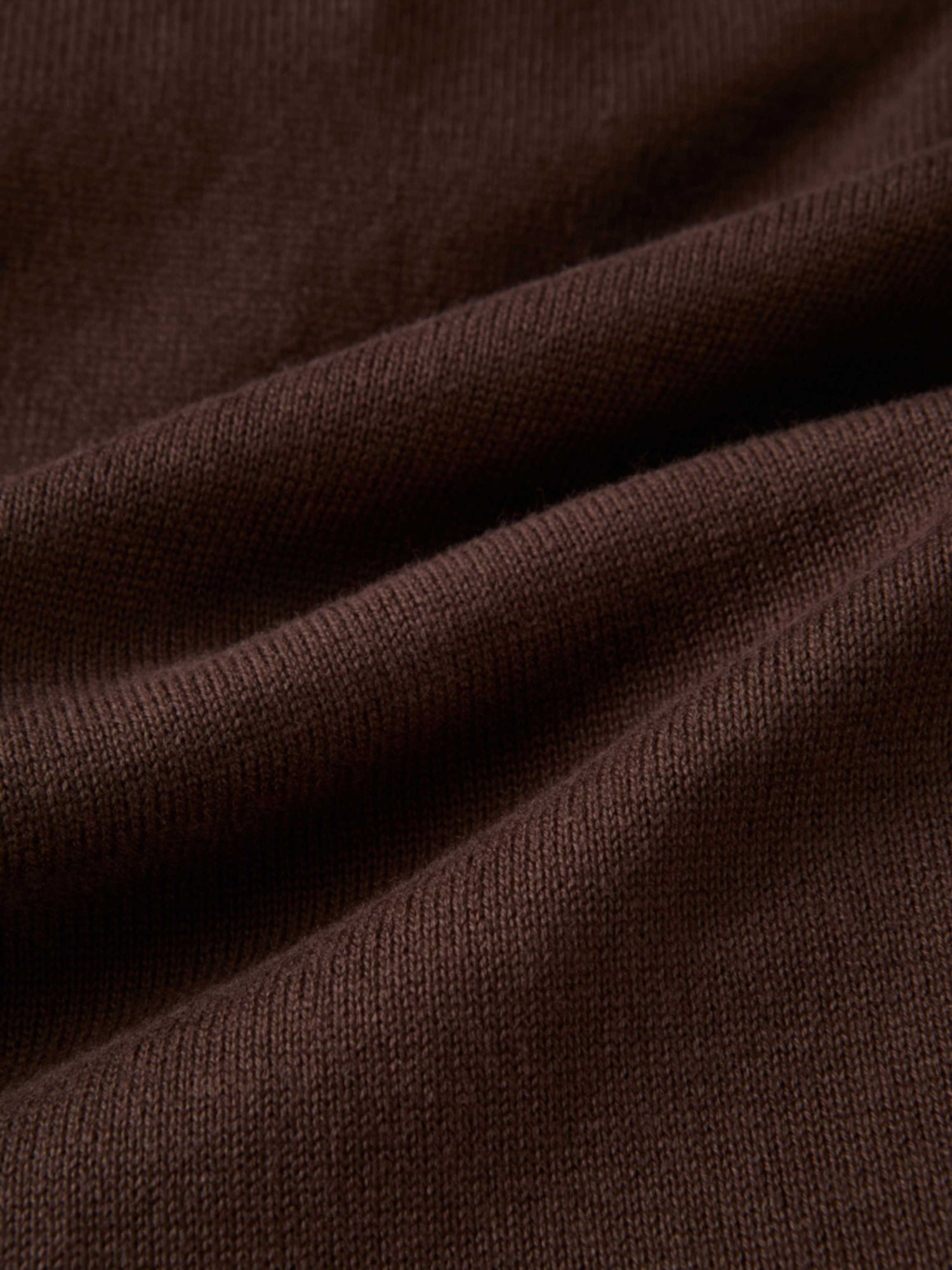 Knit Polo Top Pleat Dress - Brown