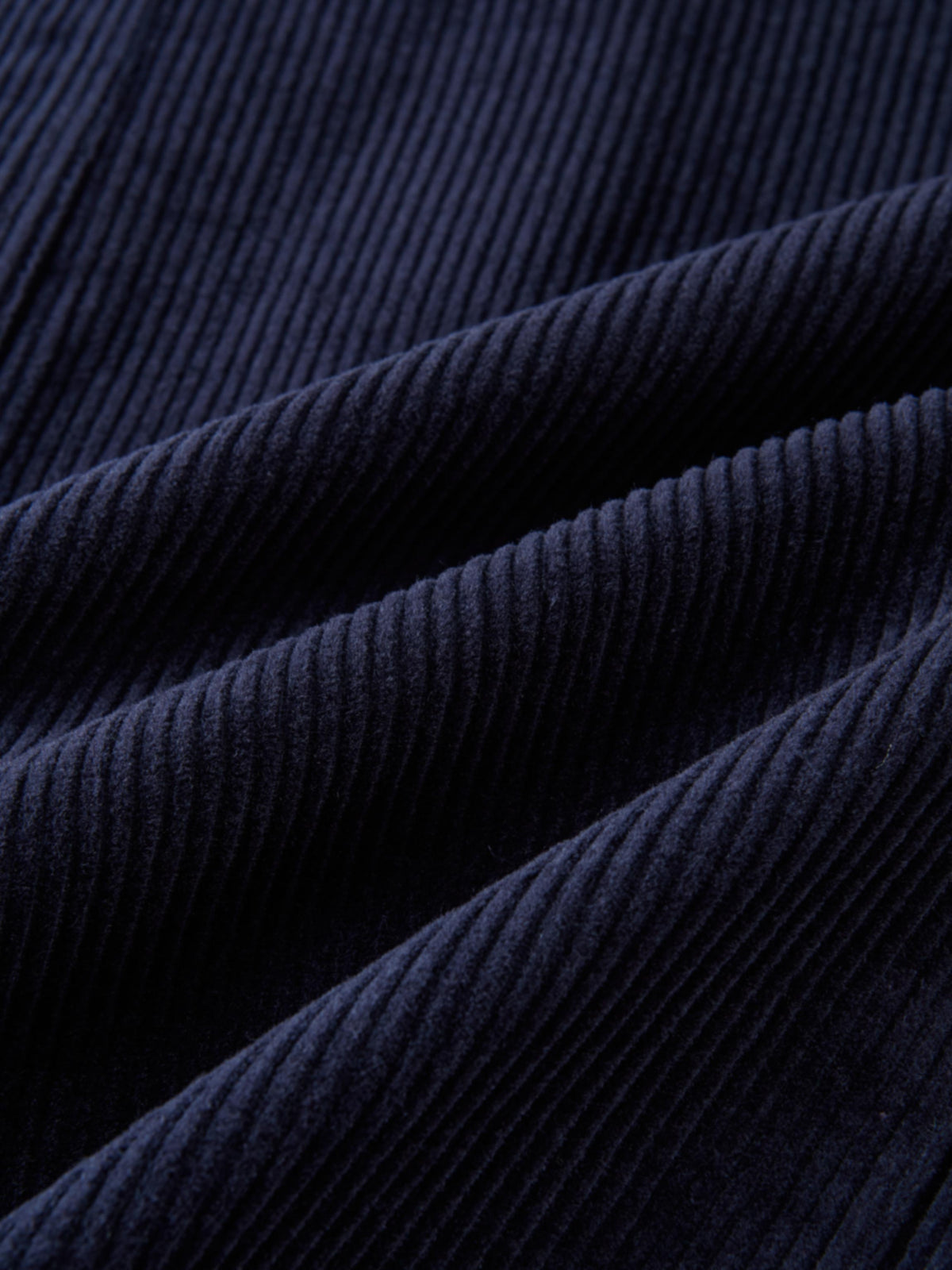 Corduroy Front Pleat Skirt - Navy