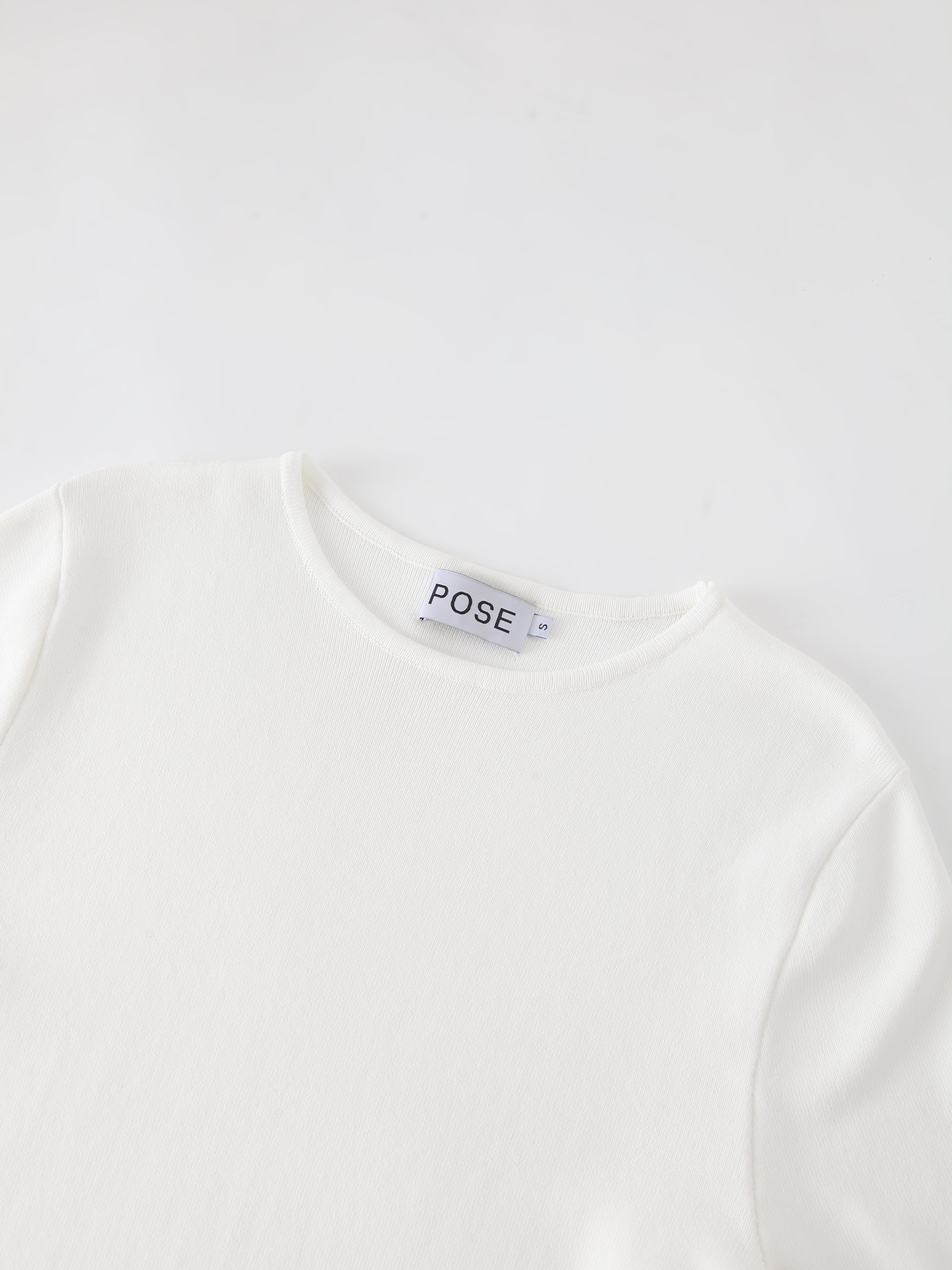 High Cuff Sweater-Cream