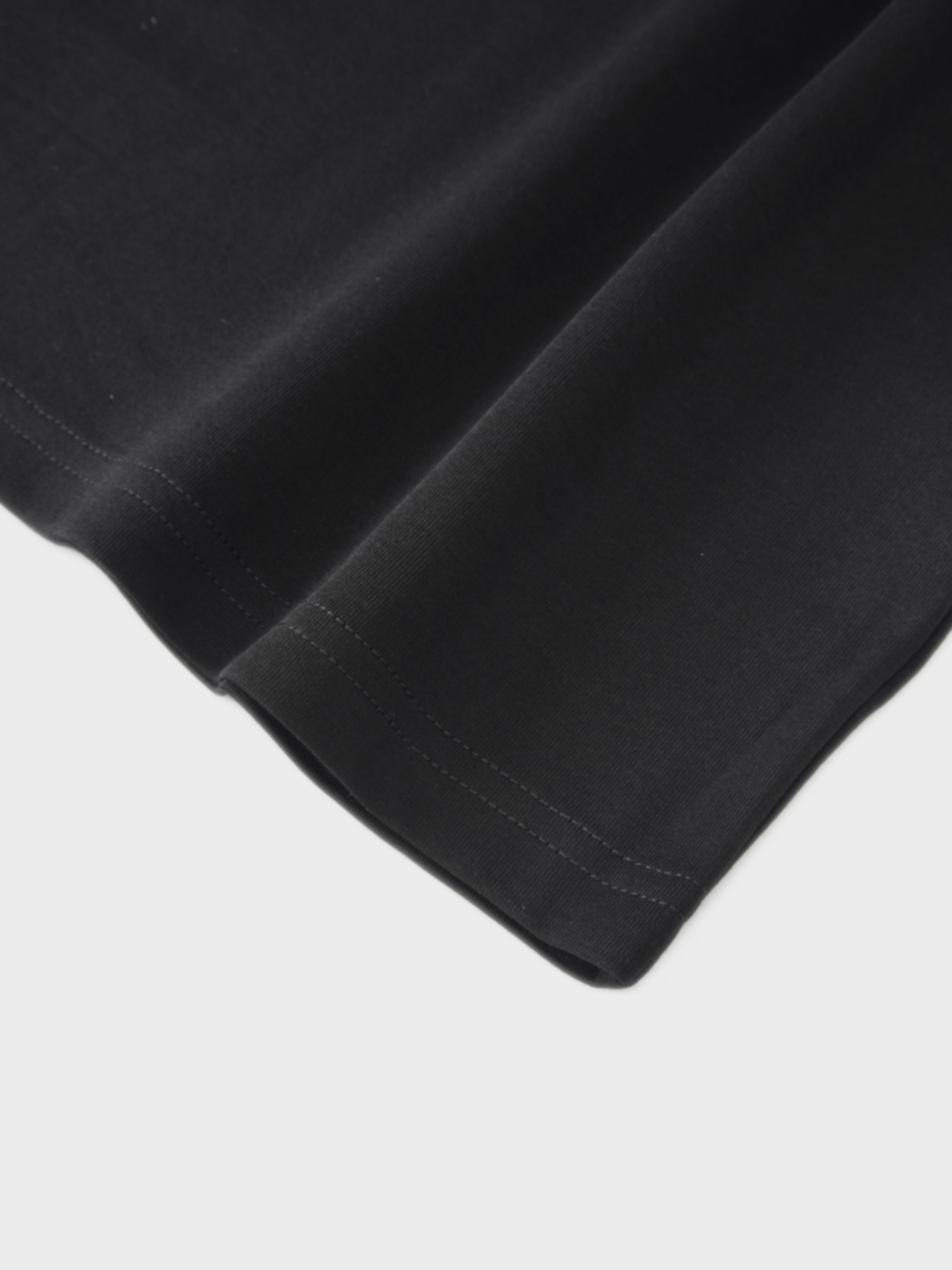 Side Tie T-Shirt Dress-Black