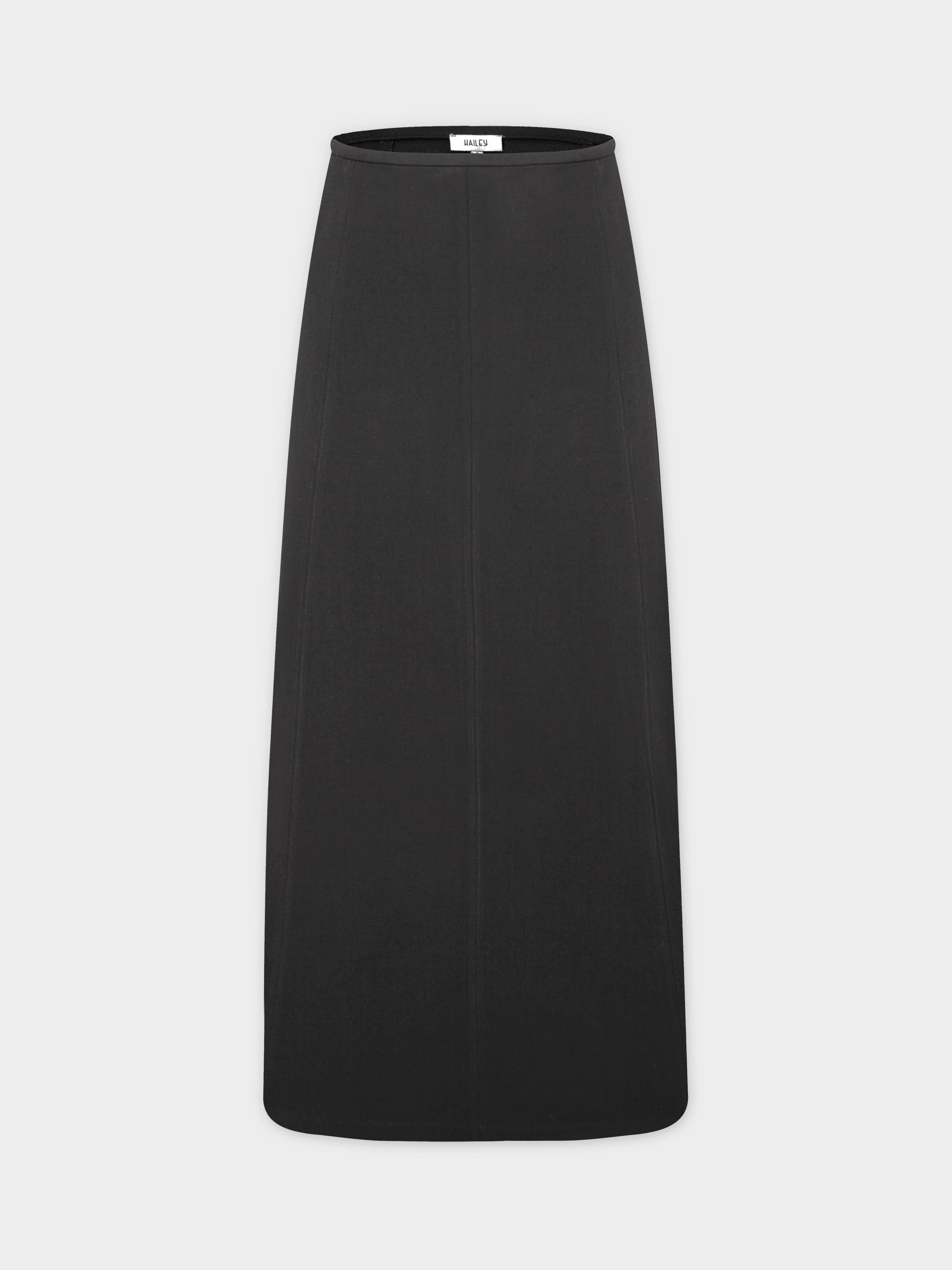 The Basic Flare Skirt 37&quot;-Black