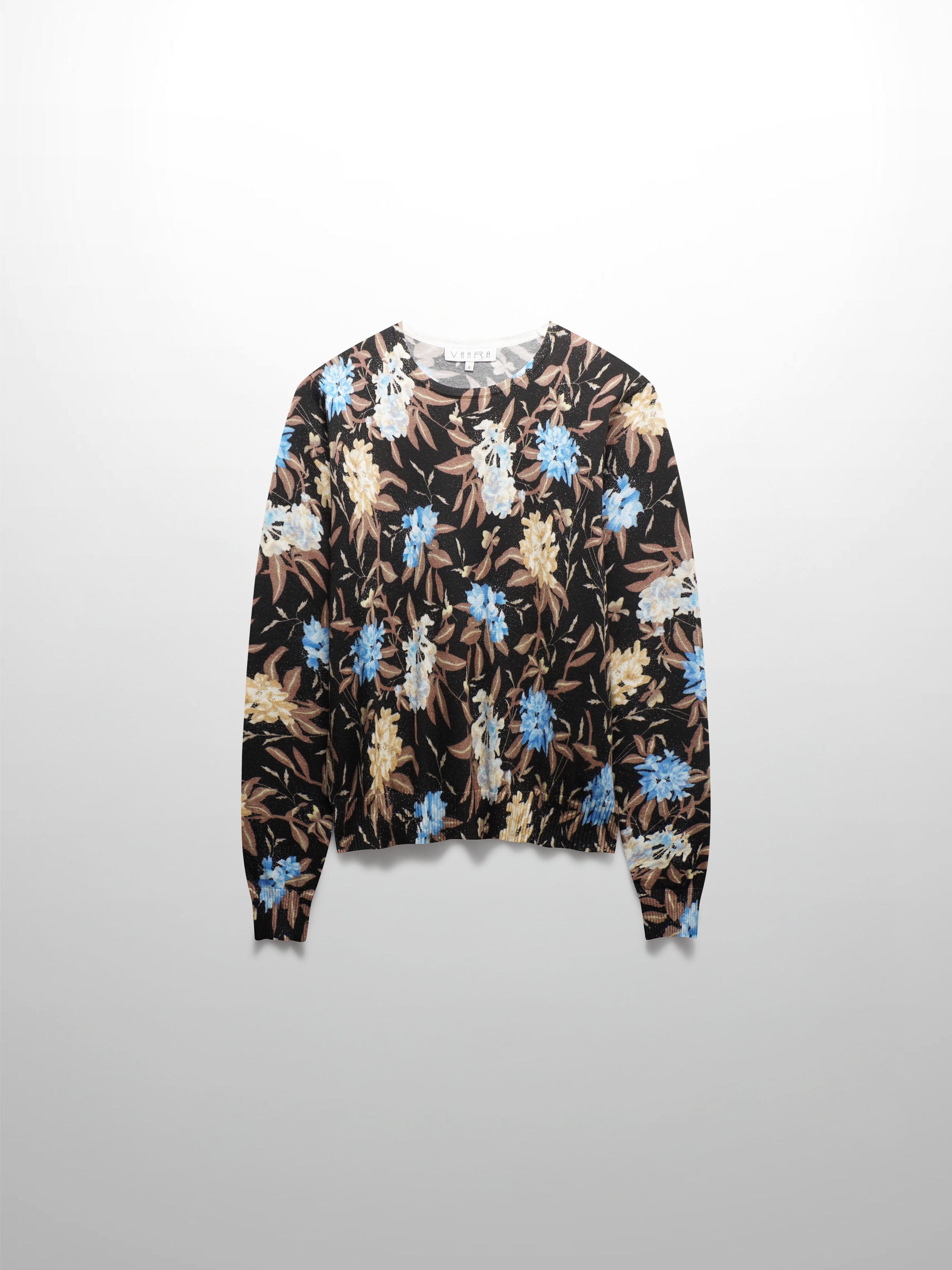 Printed Sweater-Fawn Floral