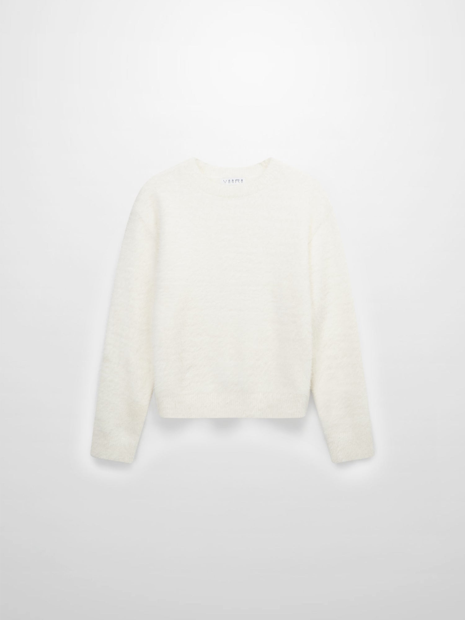 Mohair Crew Neck Sweater-Cream