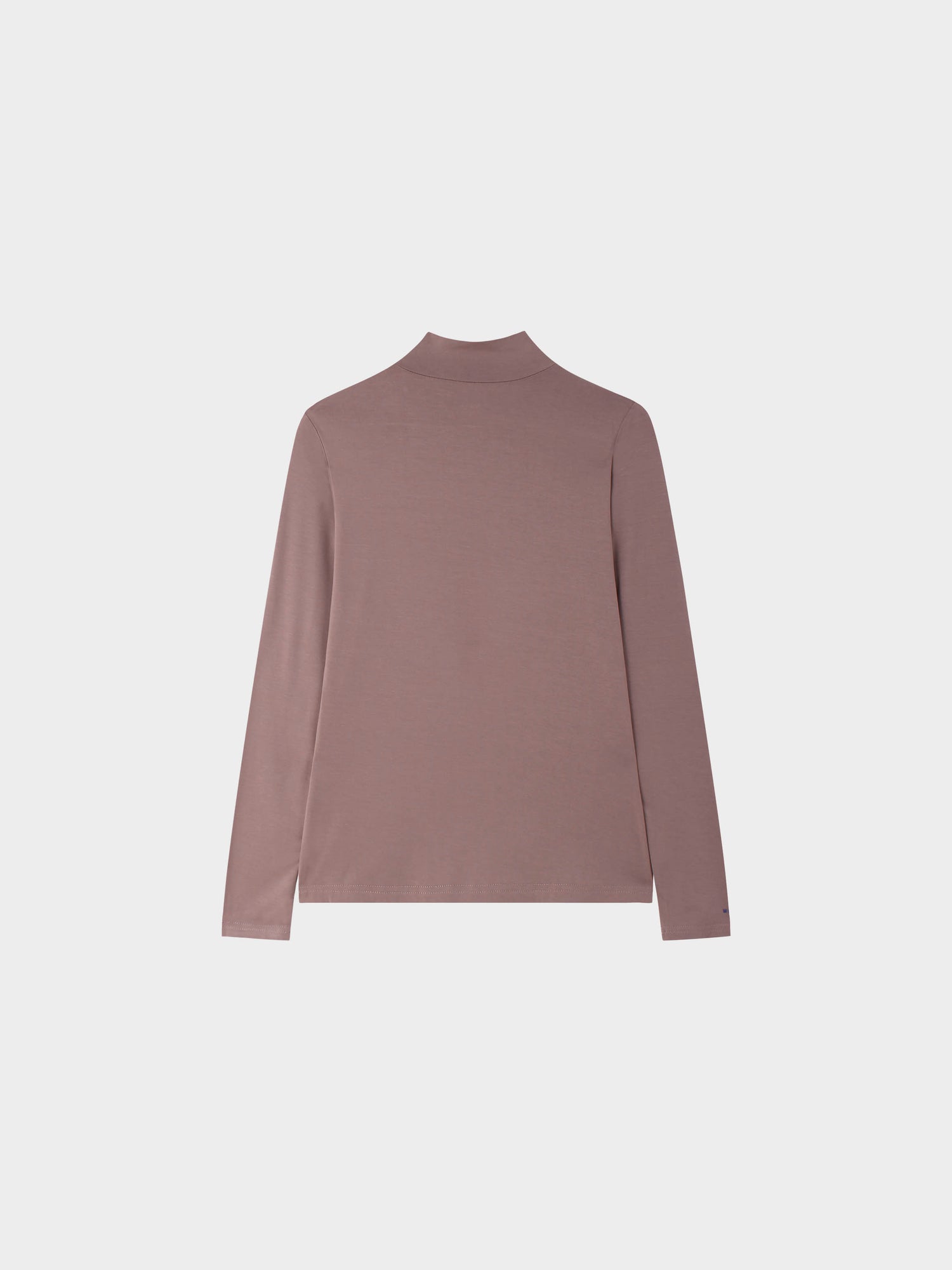 Modal Turtleneck Long Sleeve-Clay