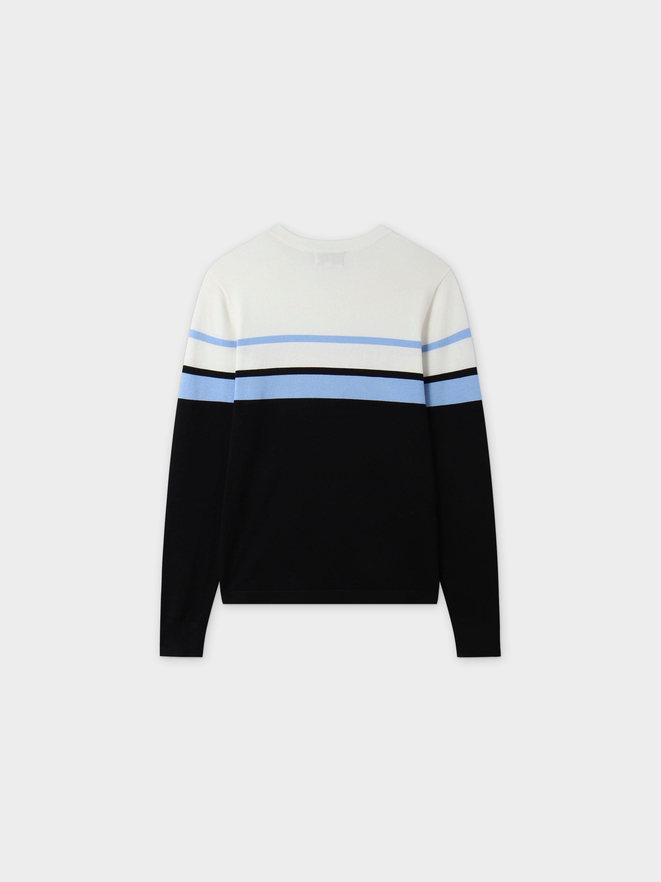 Middle Stripe Sweater-Blue