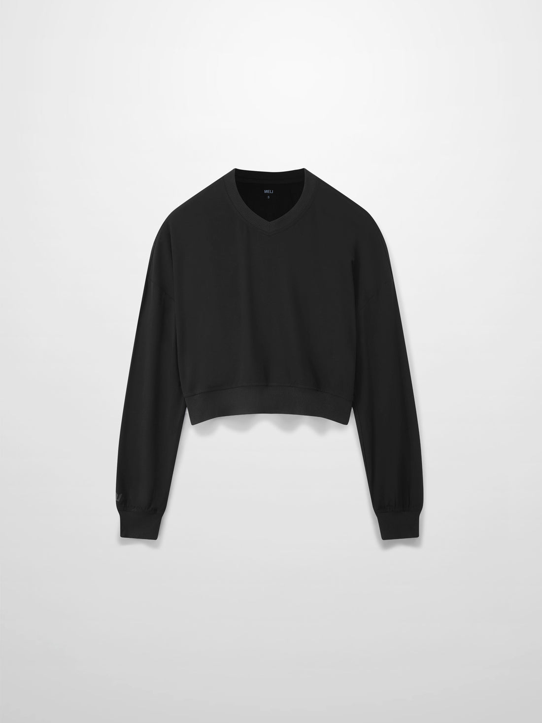 CROPPED TEE-BLACK