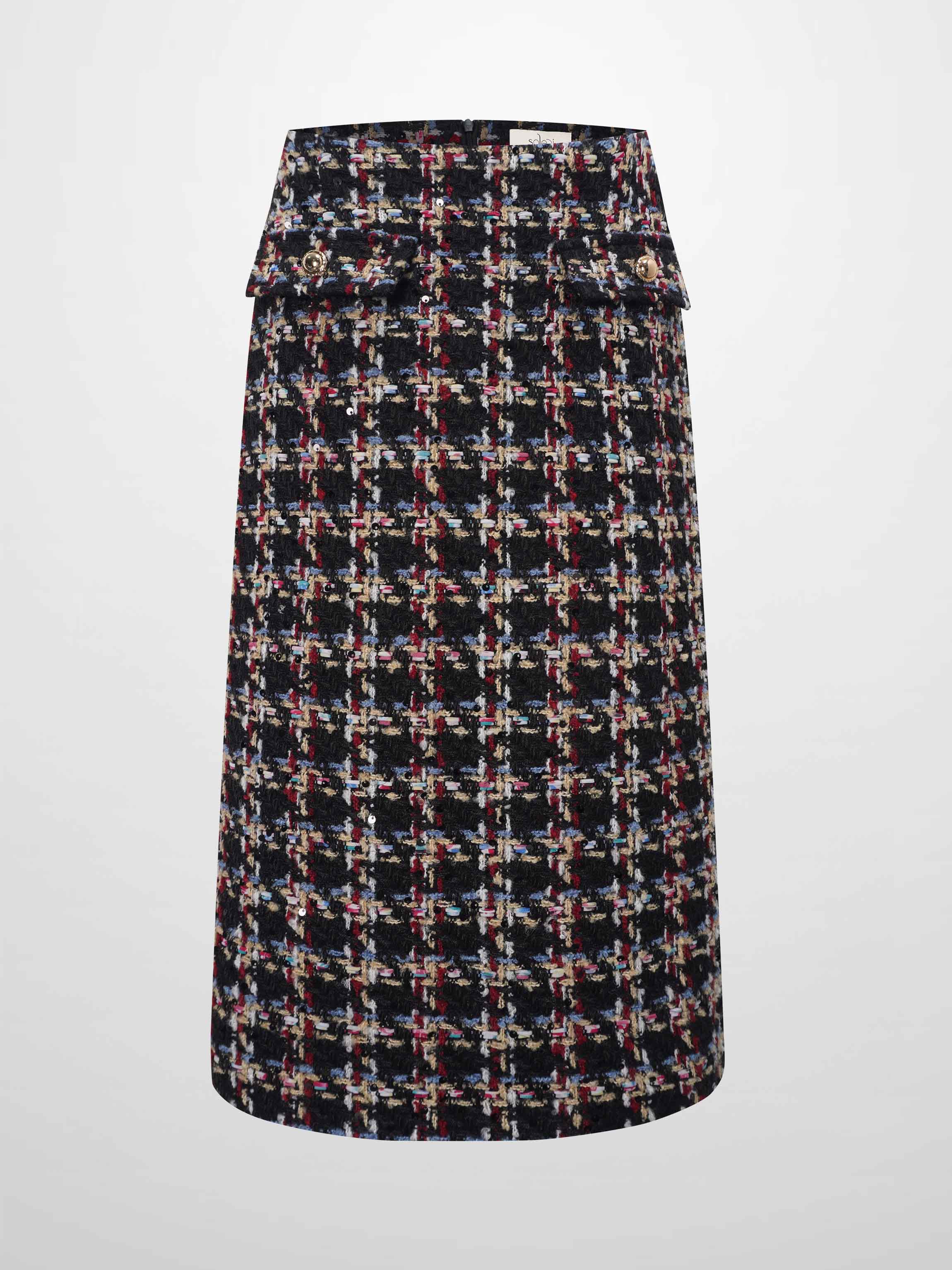 Short Pocket Skirt-Multi Colored