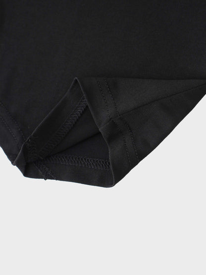 Mesh Ruffle Maxi Dress-Black