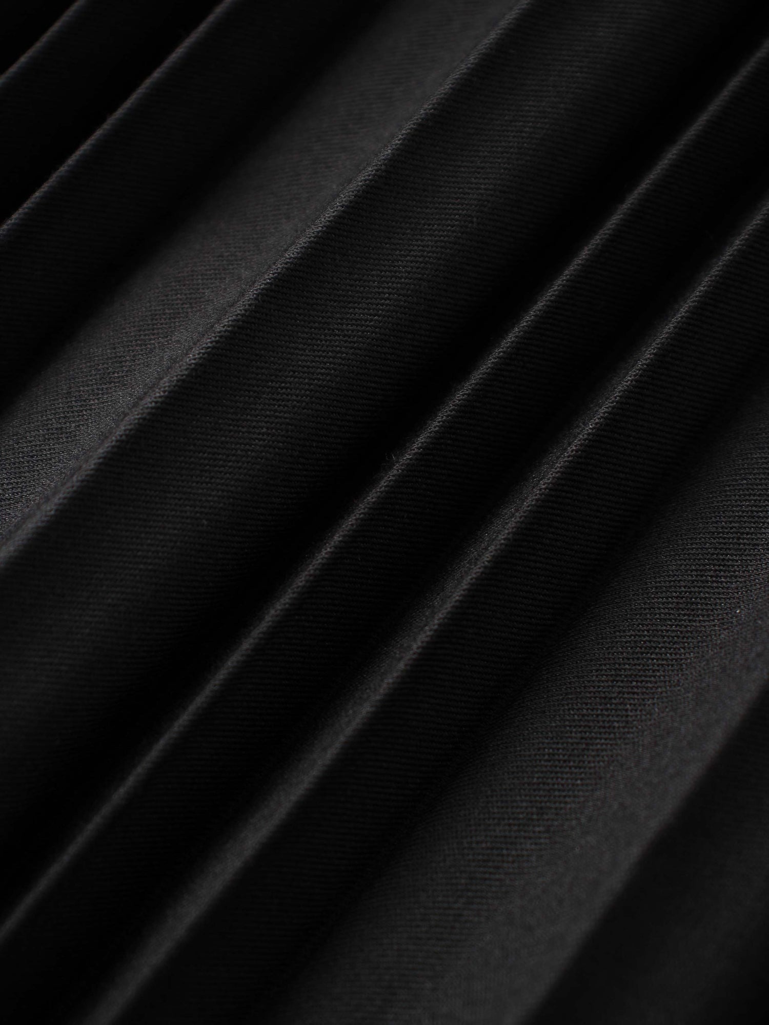 Mix Pleat Skirt-Black