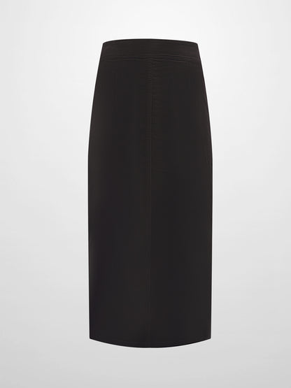 Snap Down Corduroy Skirt - Green