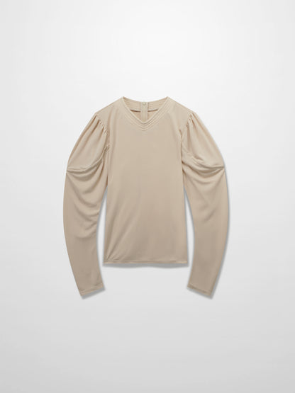 Princess Stitched High V top-Cream