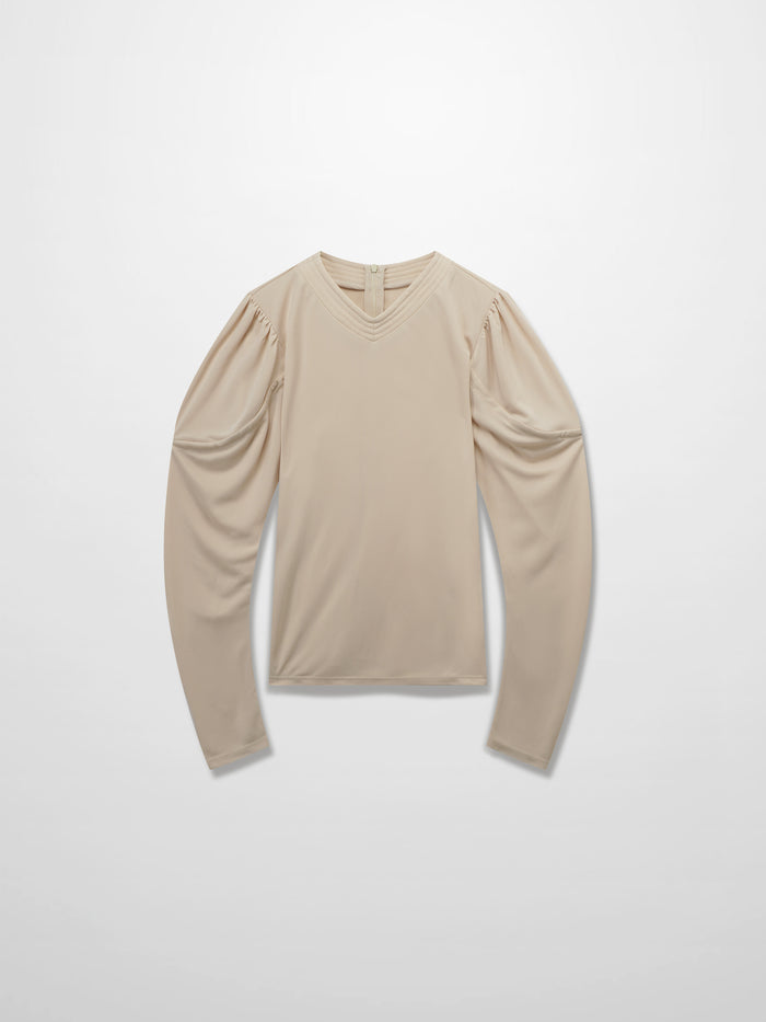 Princess Stitched High V top-Cream