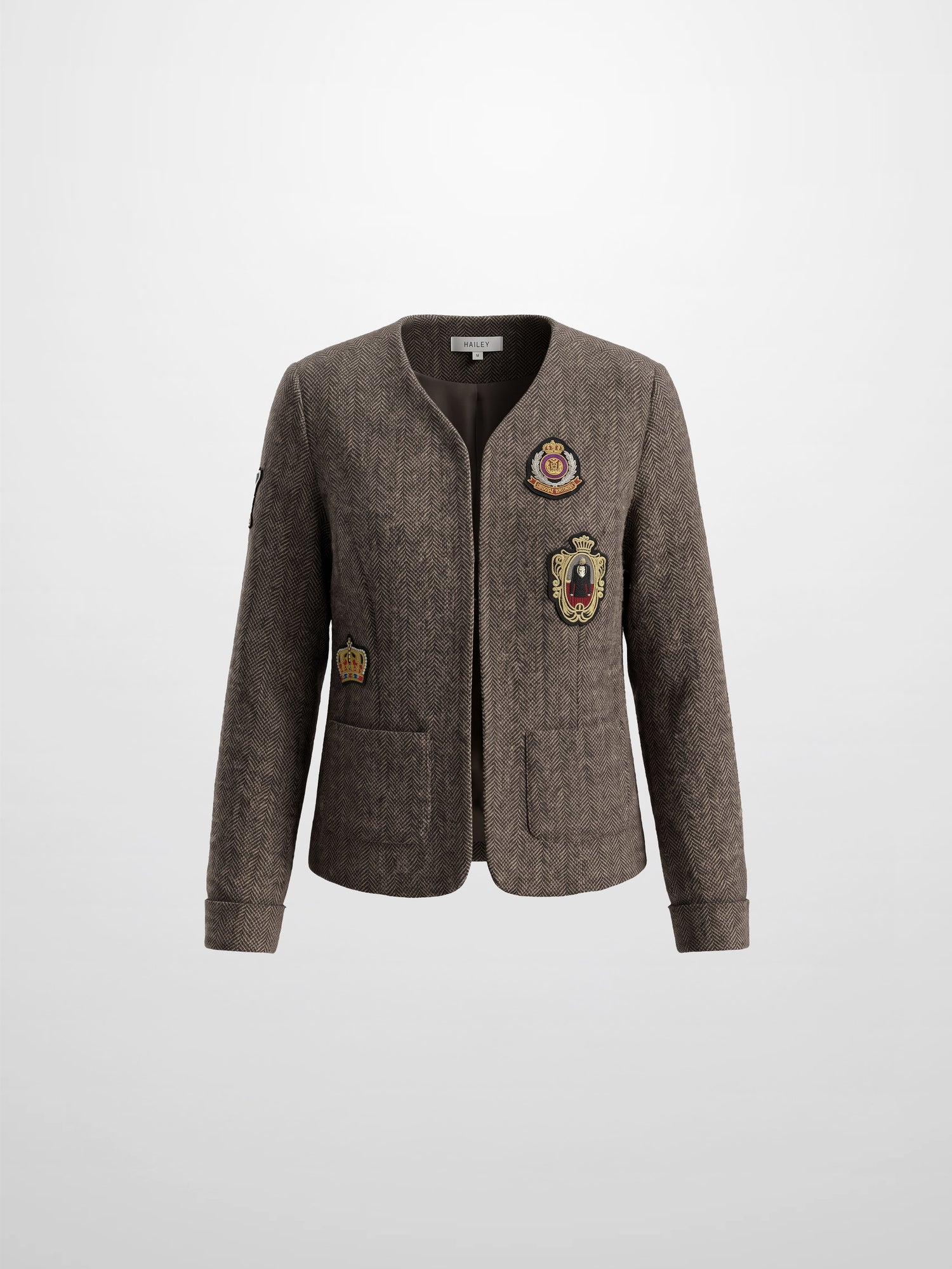 Plaid Boxy Jacket - Brown Plaid