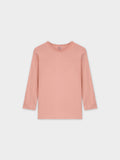 BASIC HIGH V TEE 3Q-PEACH