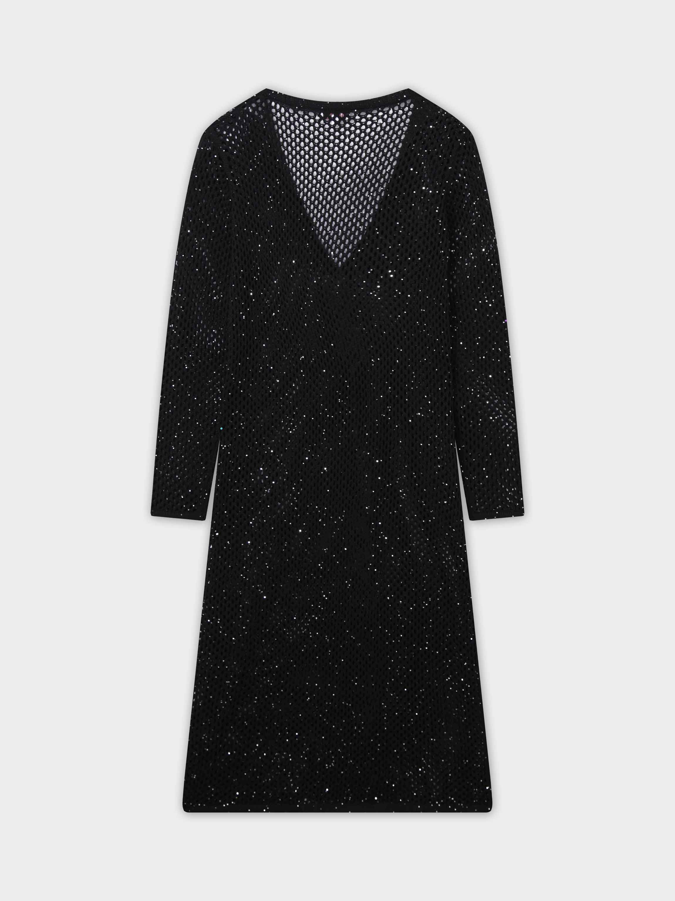 Crochet Duster-Black