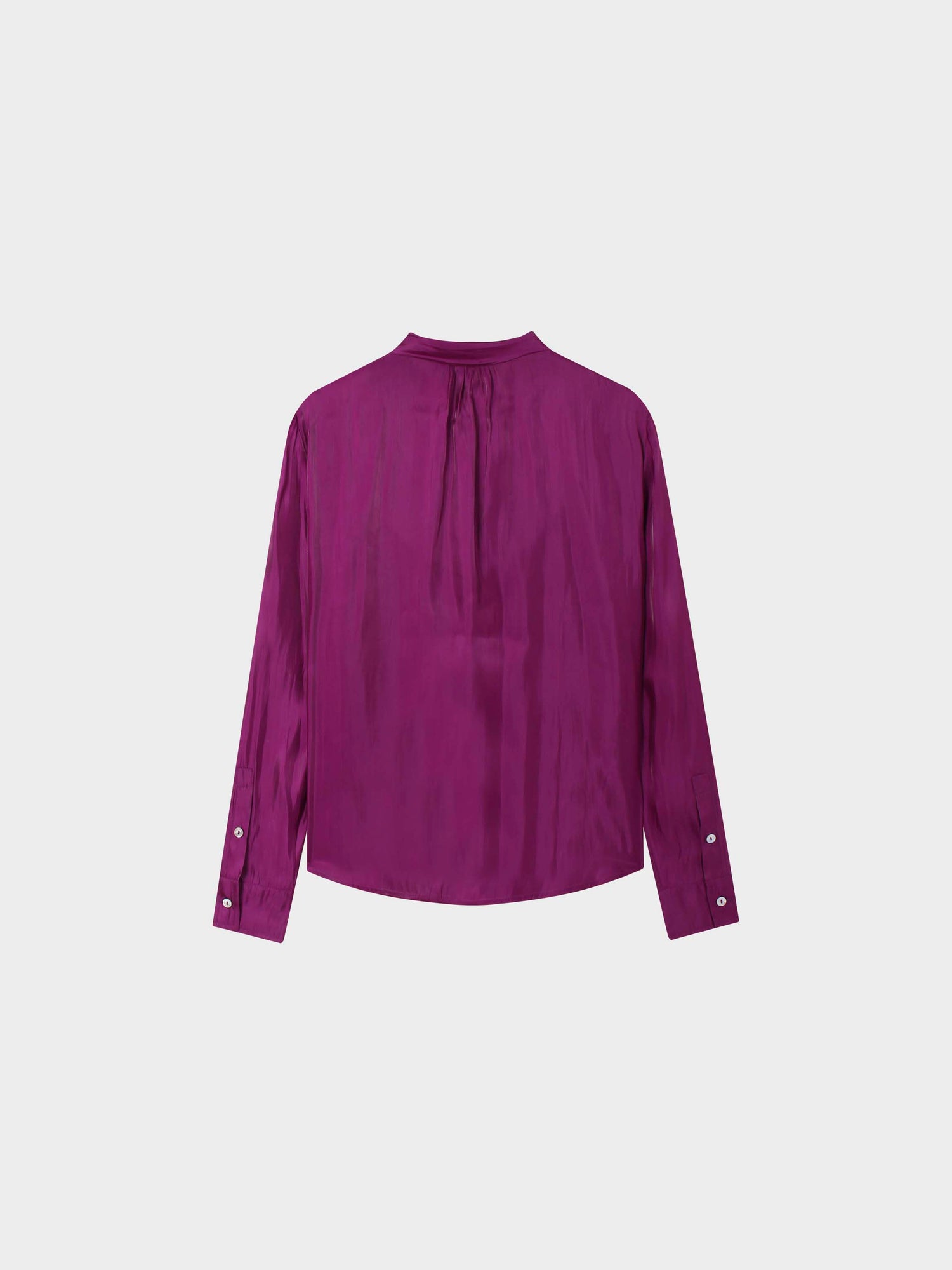 Shimmer Tie Blouse-Fuchsia