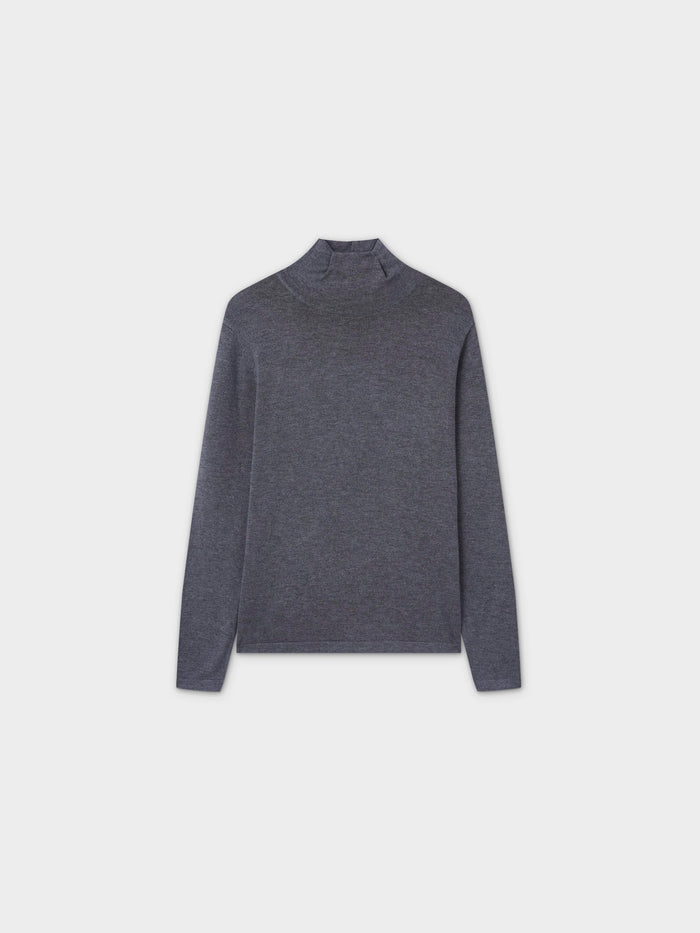 Knit Turtleneck-Grey