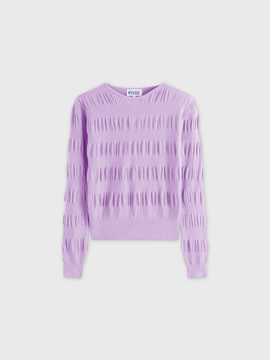 Ruched Sweater-Lilac