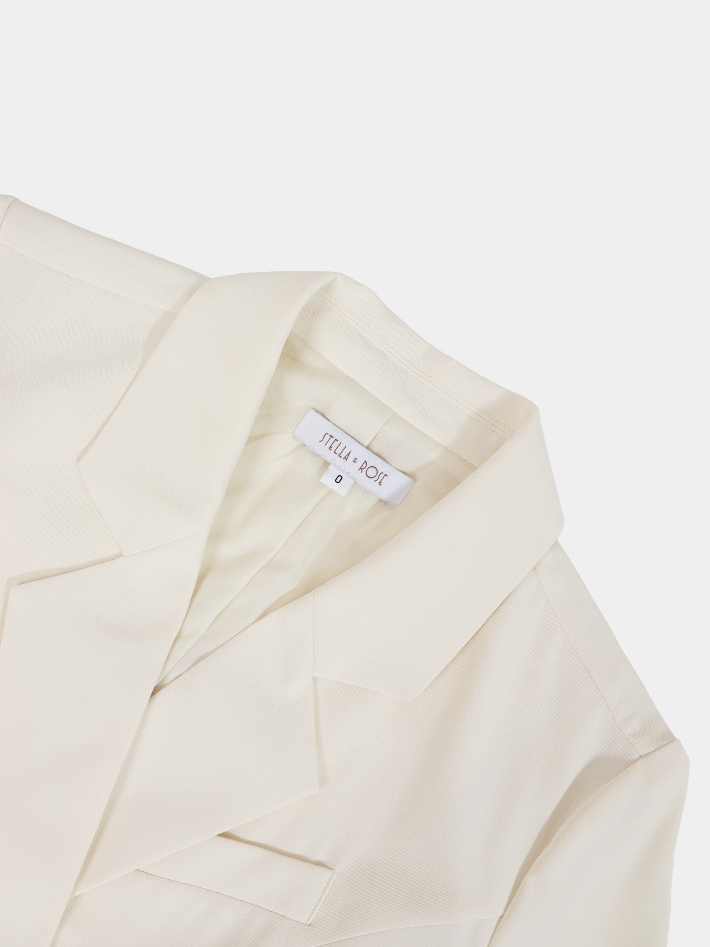 Side Tie Pleat Wrap Dress-Cream