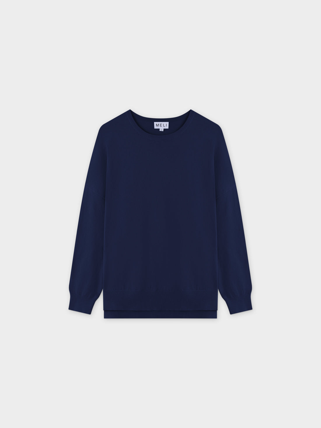 Oversized Lightweight Sweater-Navy