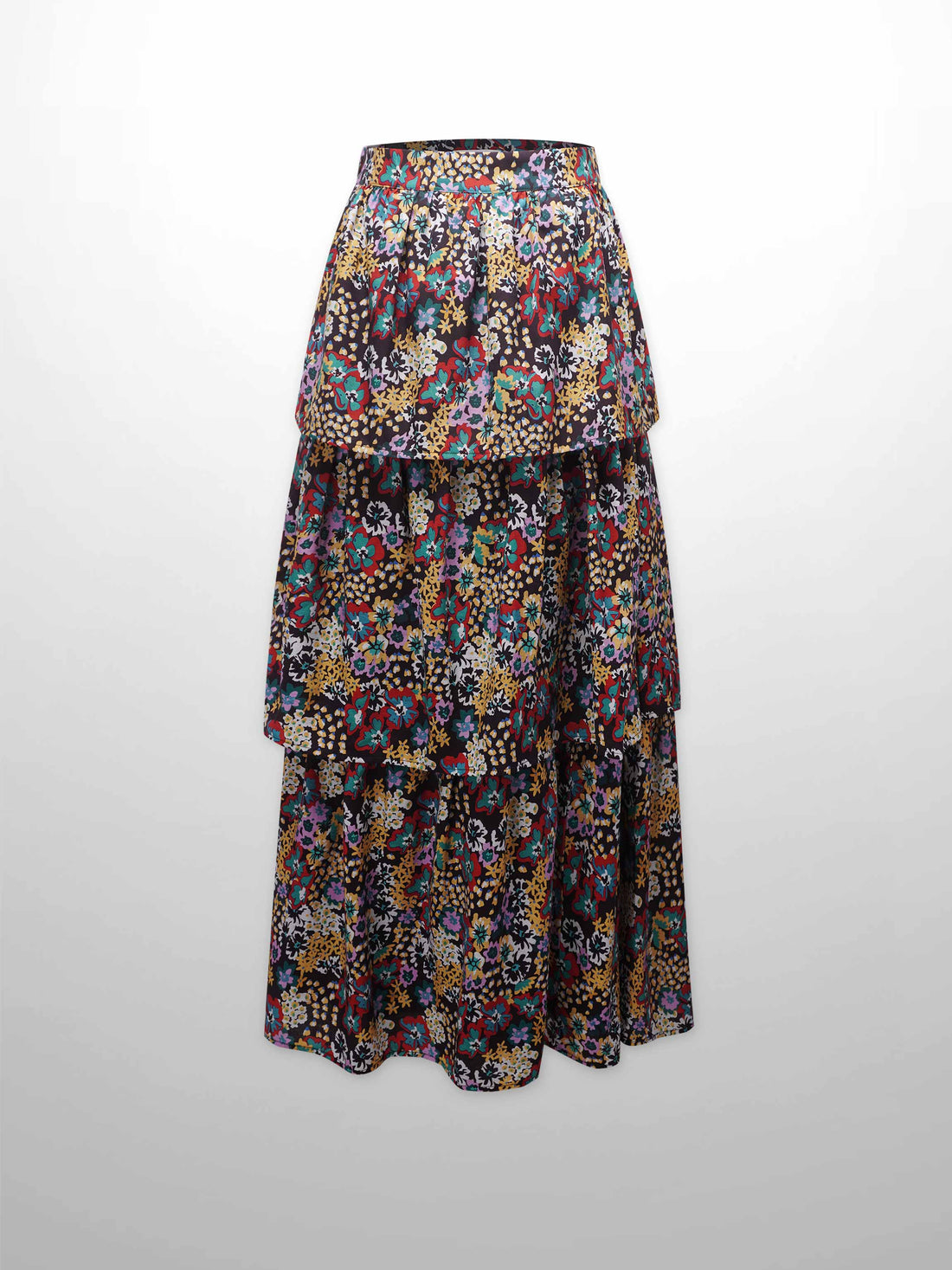 Layered Skirt-Bold Floral